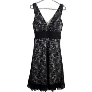 Y2K Whimsygoth Brown / cream‎ Lace overlay Dress w/tule ruffle bottom fairycore